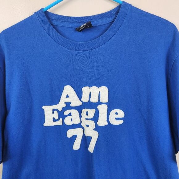 American Eagle Vintage 90s Mens Single Stitch Short Sleeve Crewneck Tee Large - Picture 2 of 7